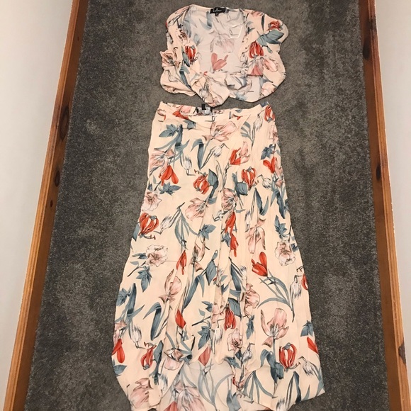 Lulu’s Blush Pink Two-Piece Maxi Dress - XL - Picture 4 of 5